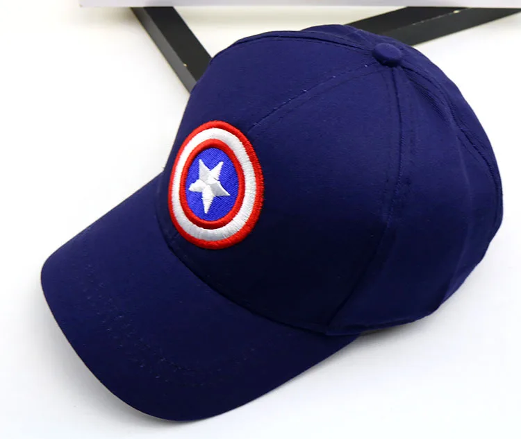 Navy Blue Новинка года, высококачественные детские бейсболки эластичные для мальчиков и девочек, детские бейсболки, Детские Хип-хоп кепки с героями мультфильмов, реквизит для фотосъемки новорожденных - Color: Navy Blue