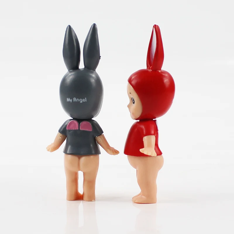 10 см 4 шт./лот Kewpie Фигурки игрушки Sonny Angel Мультяшные животные кролик кукла ПВХ