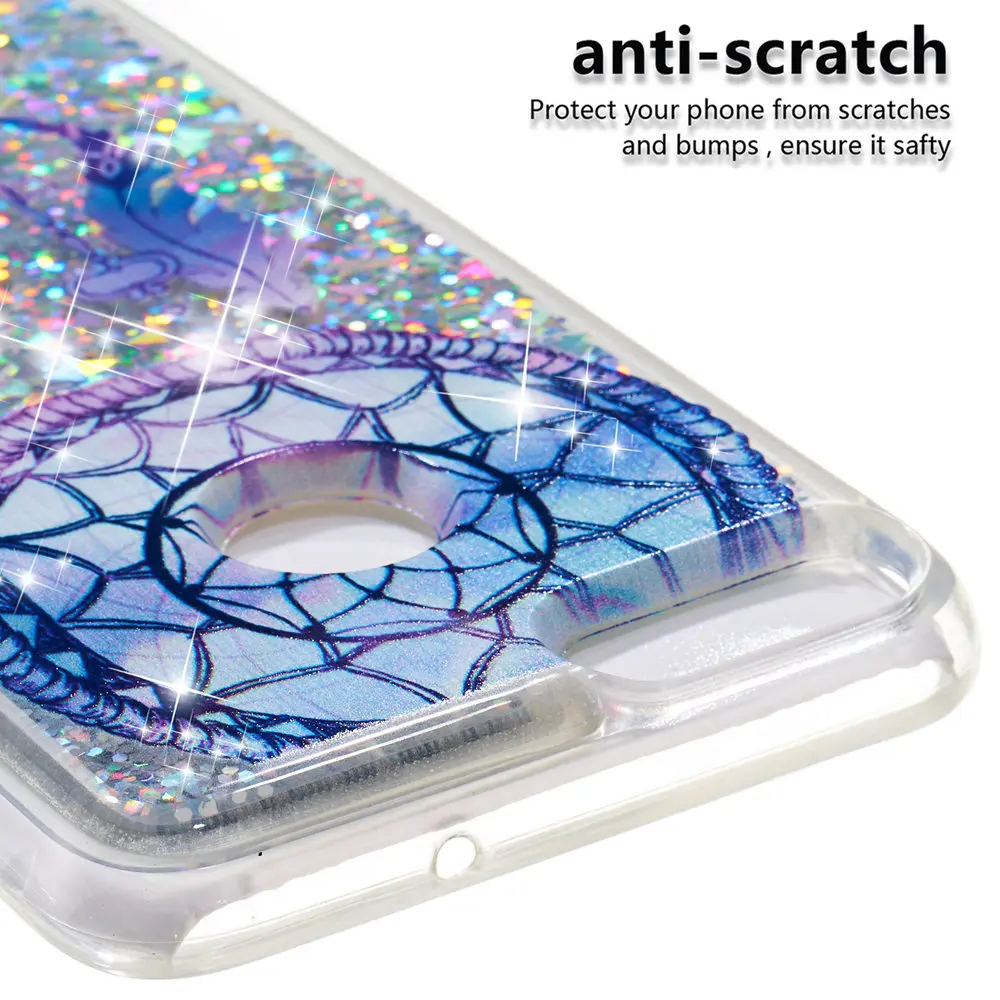 Quicksand Case For Huawei P Smart 2018 2019 Dynamic Liquid Glitter Stars Phone Cover Coque Shell for Psmart FIG LX1 LX2 LA1 |