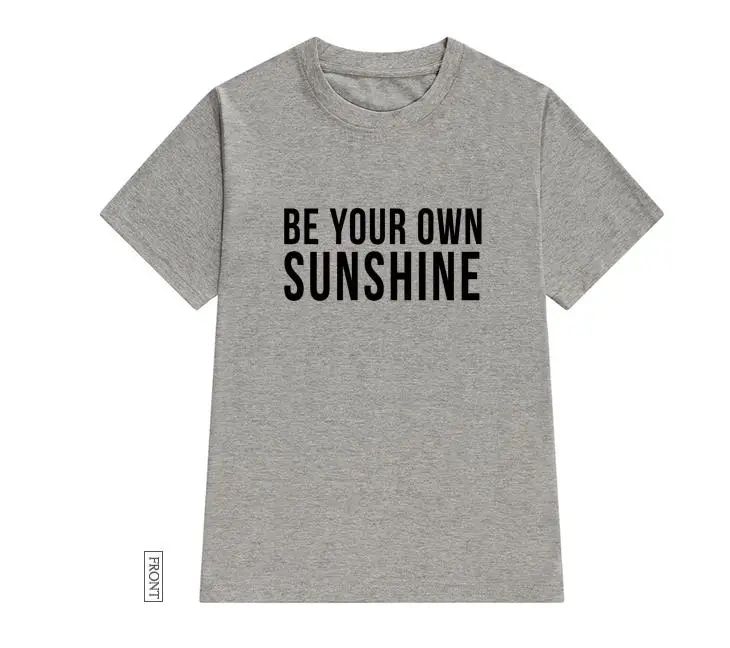 Женская футболка с надписью be your own sunshine | одежда
