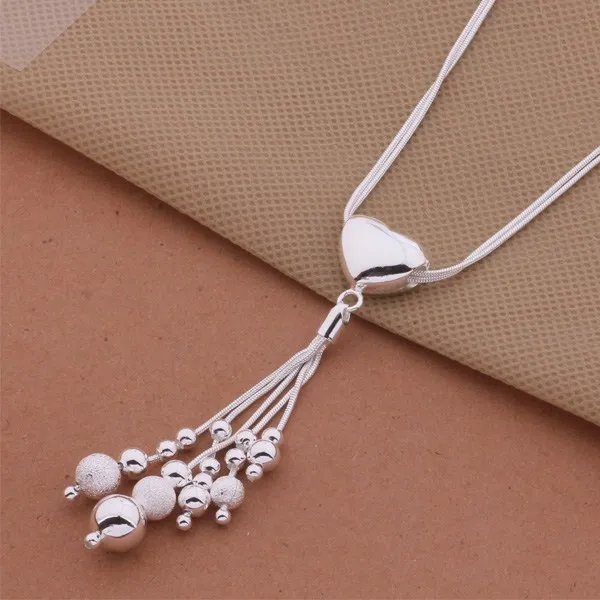 Ожерелье из стерлингового серебра 925 пробы модное ювелирное изделие изысканный