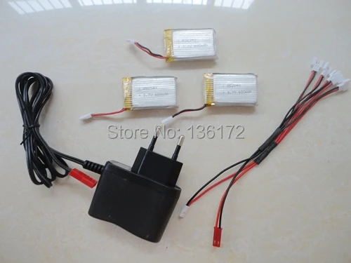 Ewellsold 3 7 V 20C 600mah литий полимерный аккумулятор + настенный чейнджер для X5C x5c 1 x5sc x5sw rc
