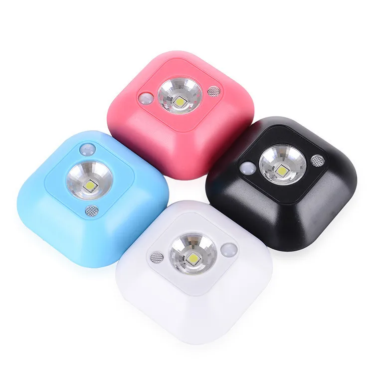 

JXSFLYE LED Sensor Night Light Induction Motion Sensor Lamp Magnetic Infrared Wall Lamp Cabinet Stairs Light Smart Light