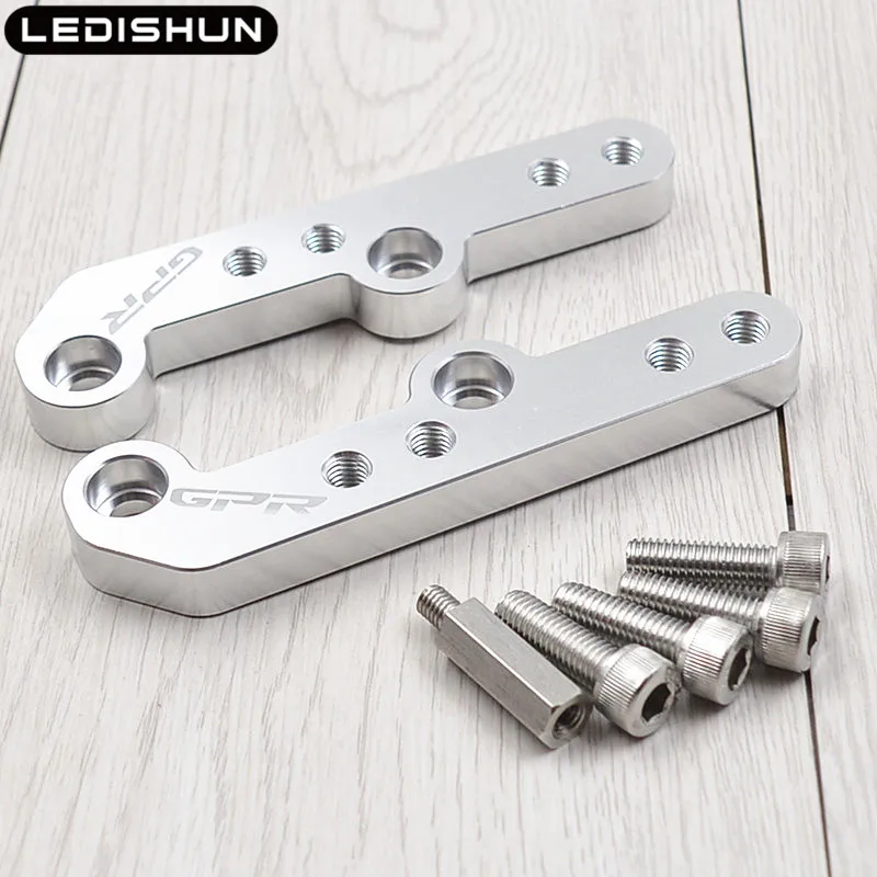 Серебристый CNC Алюминиевые мотоциклетные подножки, подножки для ног, педали, Rearset, подножки для Aprilia GPR125 GPR150 GPR 12 150 - Цвет: Серебристый