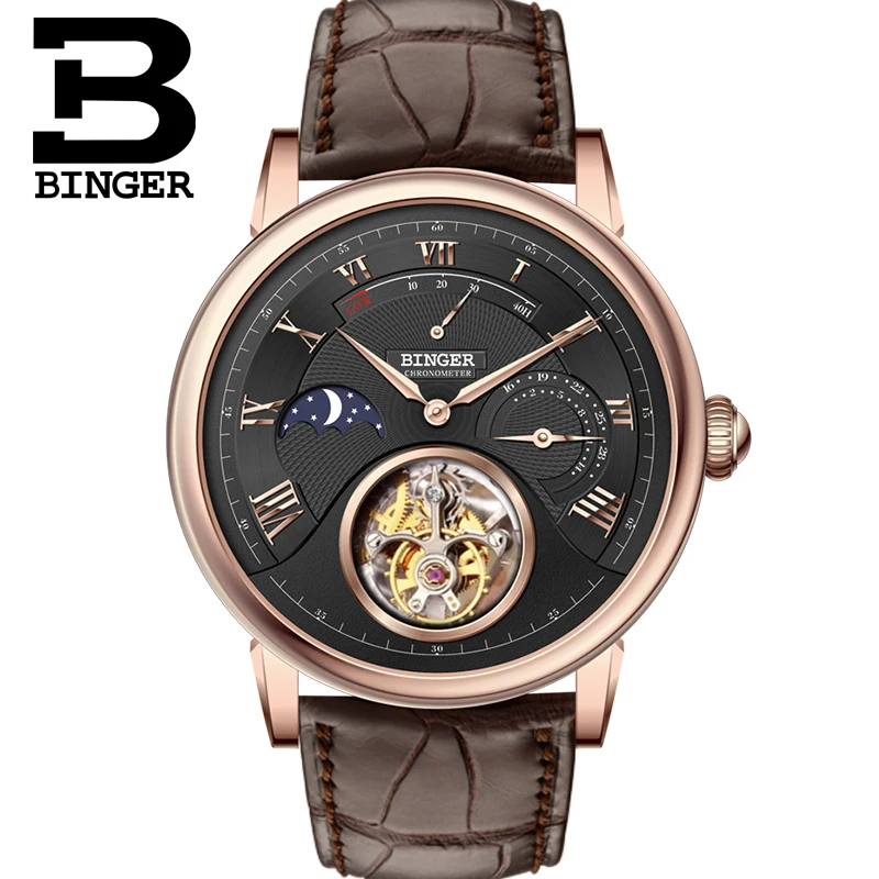 

Original Switzerland Brand Men Sapphire Watches Top Quality Seagull Movt. Automatic Wrist watch Self Winding Roman Watch 5Bar