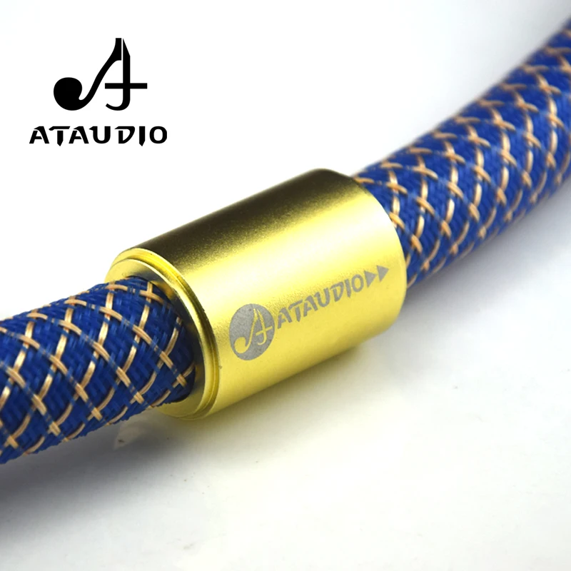 Серебристая Обложка ATAUDIO G5 кабель питания Hi-Fi 6N OFC хорошее качество для