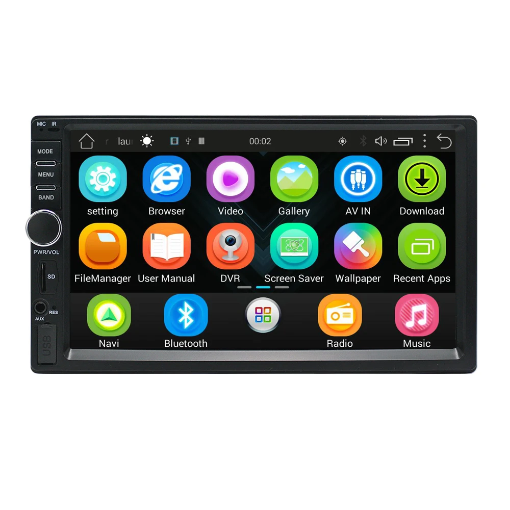Новый Android 6 0 Автомобильный Радио 2din стерео 7 &quotсенсорный экран 1024x600