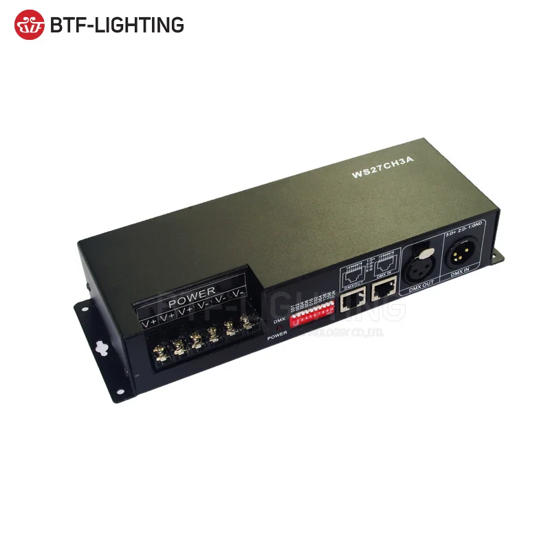3CH/4CH/9CH/24CH/WS24LU3A/WS24LU LED/WS27CH3A декодер RGB DMX светодиодный регулятор яркости контроллер