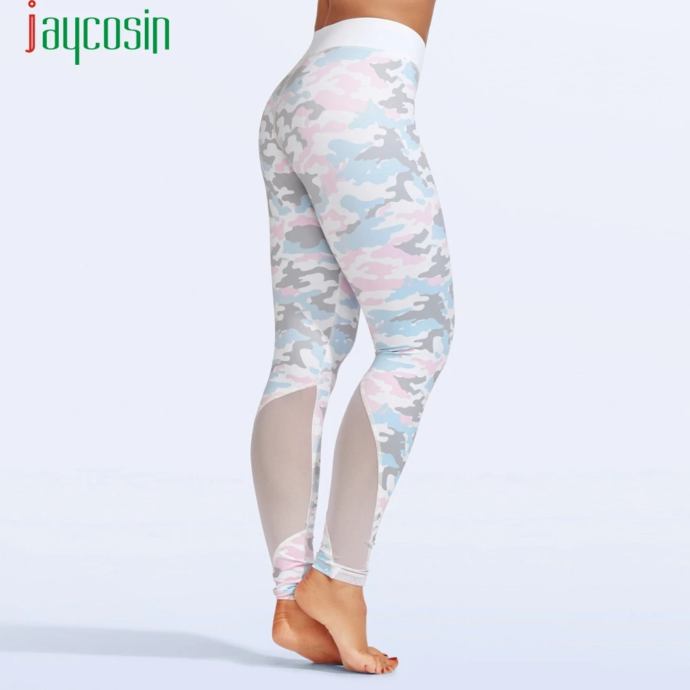 Женские леггинсы для тренировок JAYCOSIN сетчатые спортивные штаны занятий фитнесом