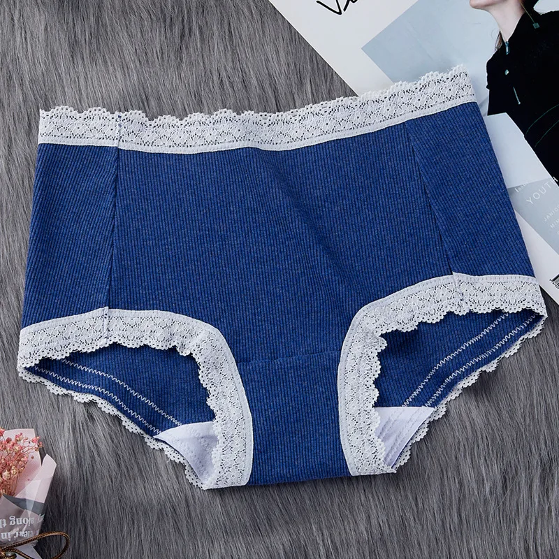 Panties Sexy Women Underwear Cotton Transparent Mesh Breathable Briefs Low-Rise Bow Floral Panty for Ladies Girls 2pcs |