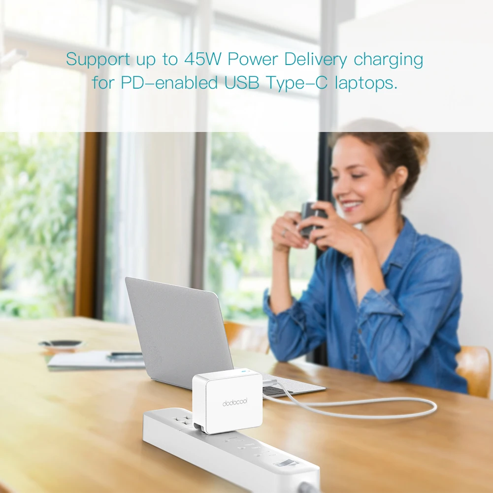 Dodocool 45 Вт с разъемом USB Type C зарядное устройство быстрой зарядки настенное