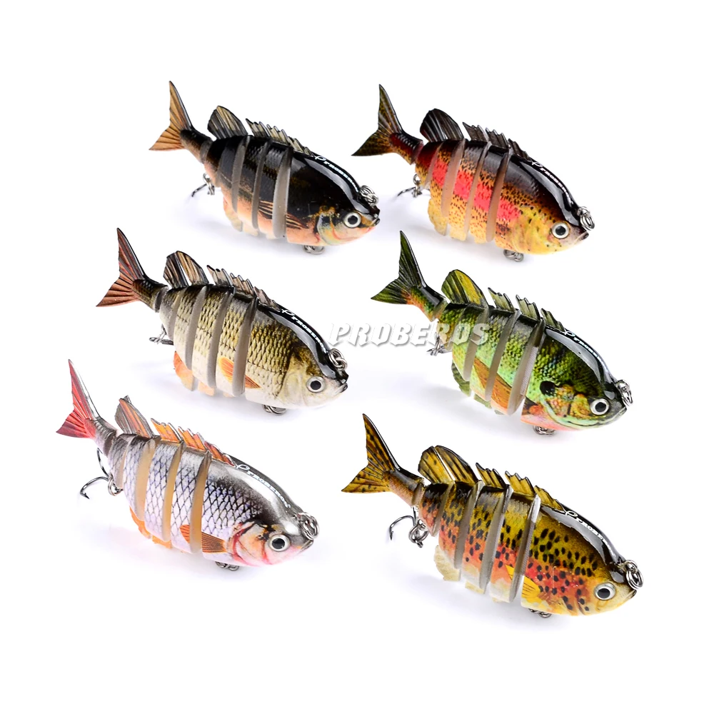 6 шт./лот Новый секций рыболовные приманки 0 5 унц. 14 г/8 см 3 15 "Swimbait Рыбалка 8 #