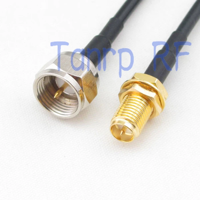 

6in F штекер для телефона Женский Разъем RF адаптер 15 см коаксиальный Перемычка кабеля RG174 Удлинительный шнур