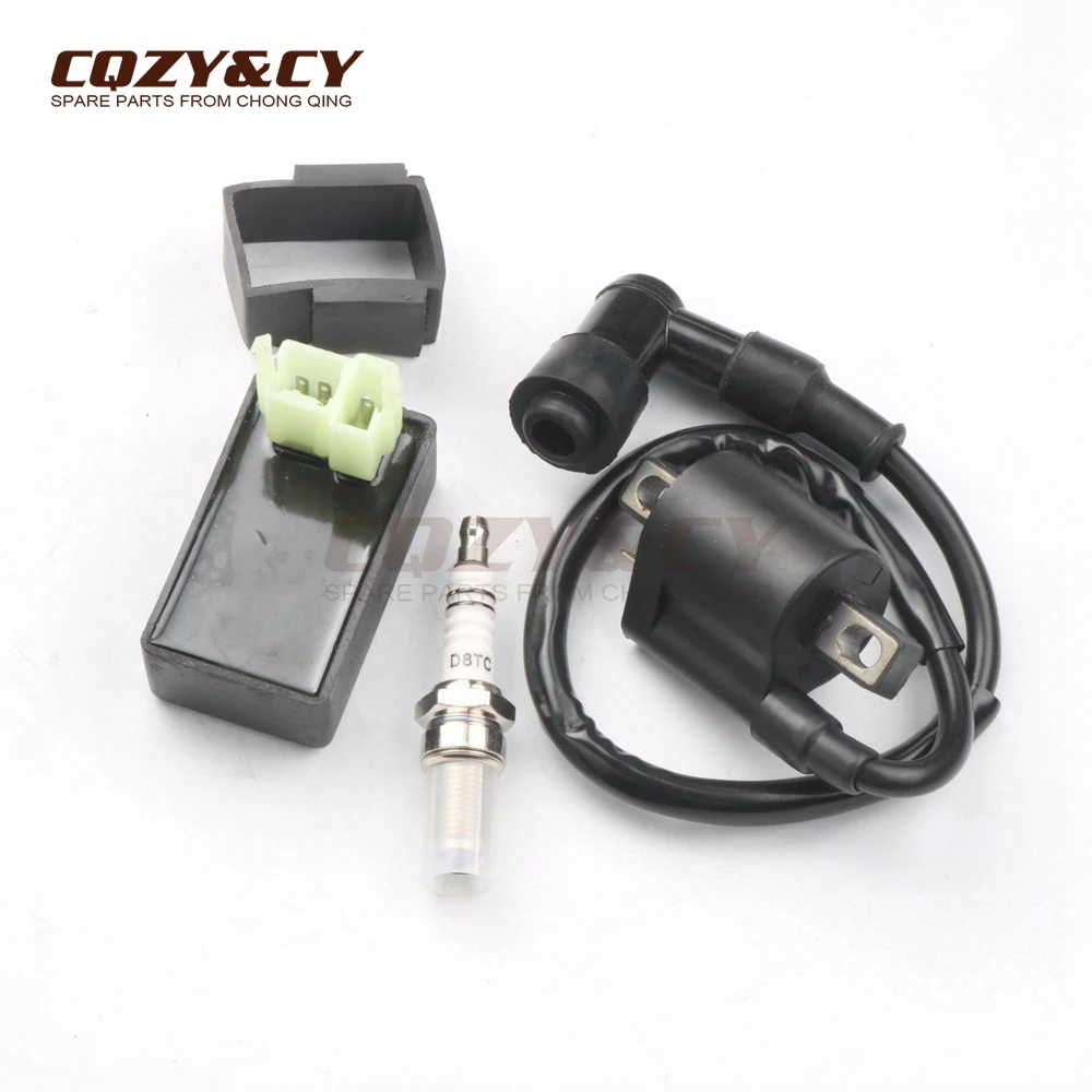 AC Ignition Coil & CDI & Spark Plug for CG125 CG150 156FMI 157FMI 162FMJ ATV Moped