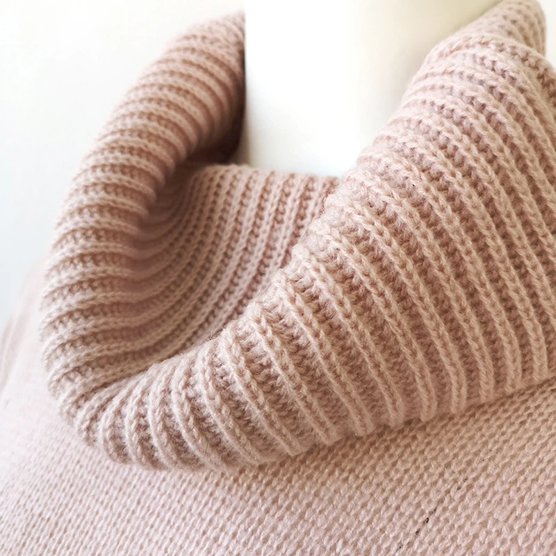 2021 Winter Turtleneck Mohair Sweater 30% Wool Soft Hand Knit Tops Oversize Thin Pullover Autumn Warm Jumper Simple Cropped Swea | Женская