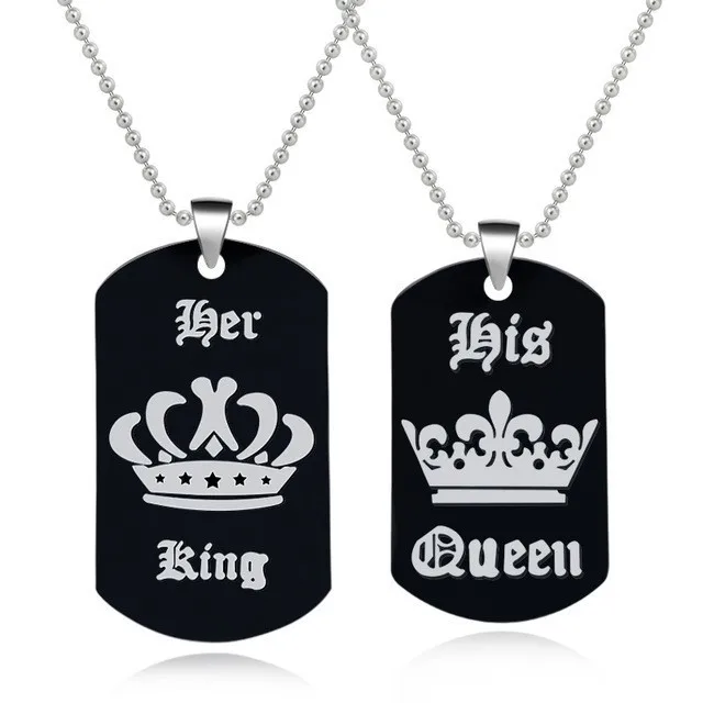 XL0293-XL-SET 2 шт./компл. Инь и Ян Тай Чи ожерелье для пар разбитое сердце Головоломка «King», «Queen» Подвески отправить Любители ювелирных изделий подарки - Окраска металла: XL0293-XL-SET