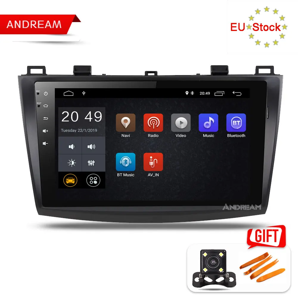 9 &quotAndroid 8 1 4 ядра автомобильный DVD ips для MAZDA 3 2010 2011 2012 2013 2din радио мультимедиа плеер