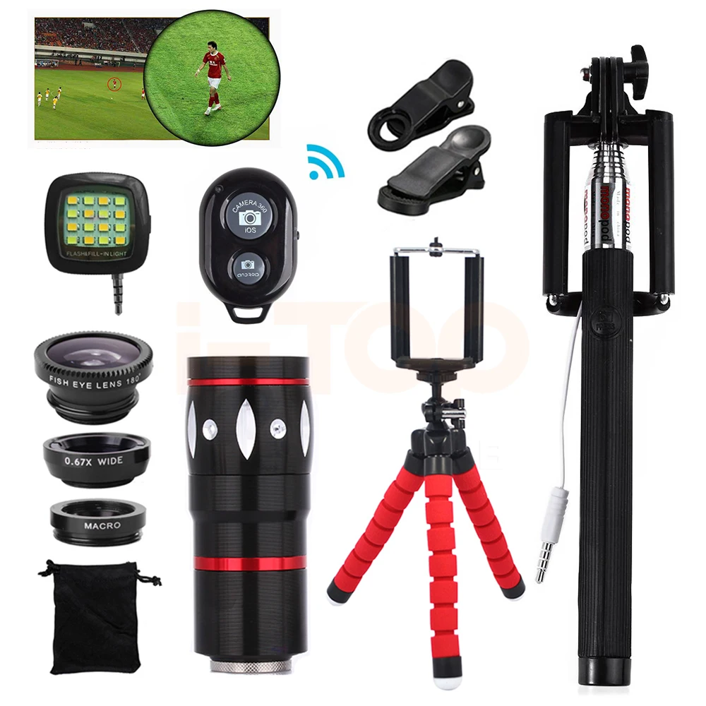 2017 10x Zoom Telephoto Lens Fisheye Wide Angle Macro Lentes Telescope For Xiaomi redmi 2 3 S 4 note MI6 MI5 Cell Phone Lenses|fisheye wide angle