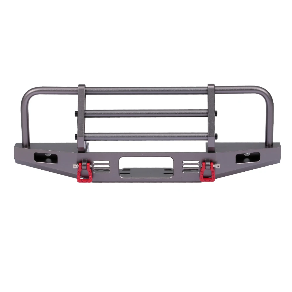 Большая скидка Передний Бампер металлический с 2 светодиодами для 1/10 Traxxas TRX 4 RC4WD