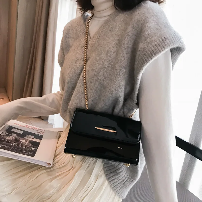 Youda модная женская сумка из лакированной кожи на плечо посылка яркая поверхность