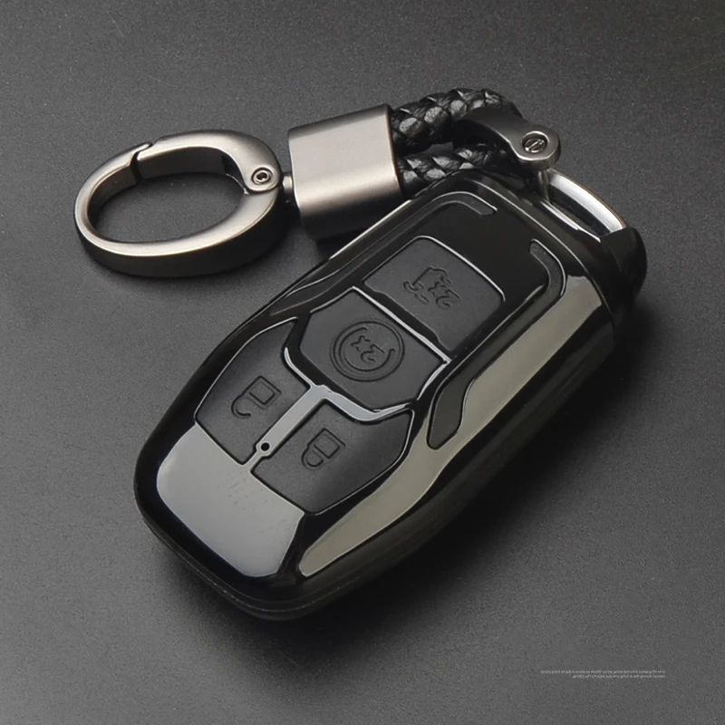 Автомобильный Стильный чехол для ключей 2015 2016 2017 2018 Ford Fusion Mondeo Mustang taulus F150 Explorer Edge