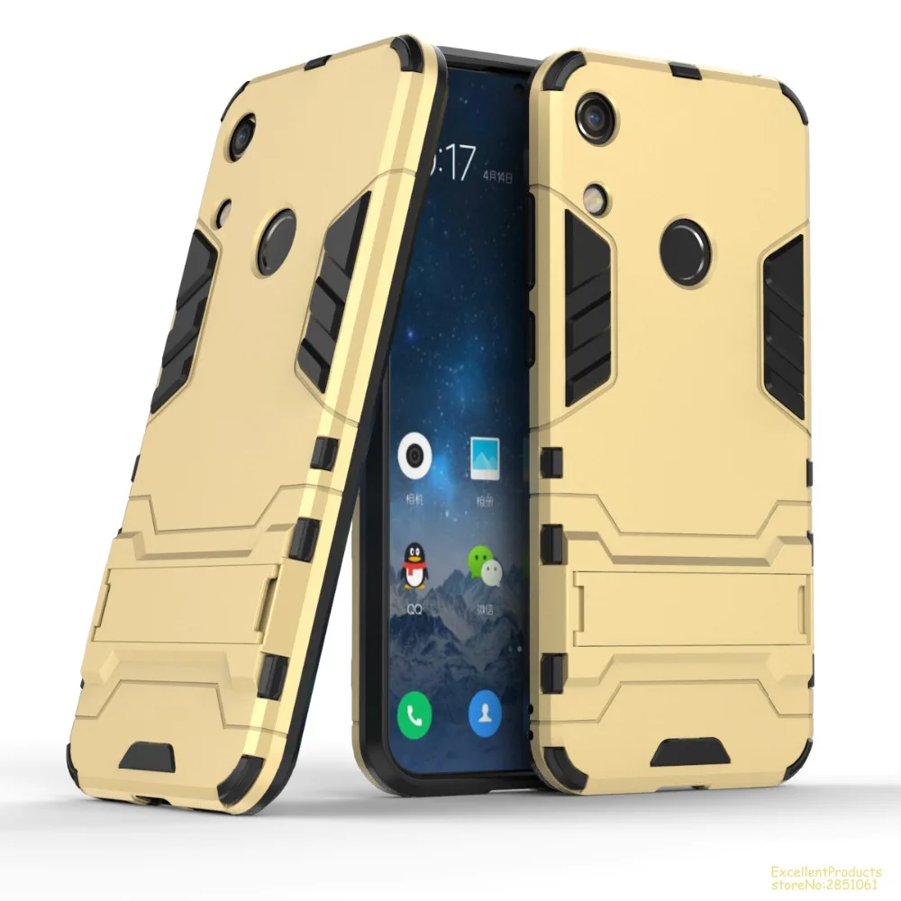 Для huawei Honor 8A Чехол Мягкий силикон и жесткий пластик двойная степень защиты