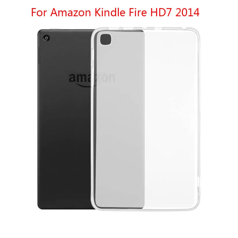 For Fire HD 7 7.0 Прозрачный чехол для Amazon Kindle Fire HD8 HD10 10,1 Paperwhite 1 2 3 Чехол s Fire 7 7,0 8,9 Водонепроницаемый крышка - Цвет: For Fire HD 7 7.0