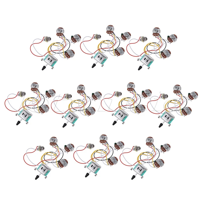 Электрическая гитара предварительно смонтированный монтажный жгут набор 5