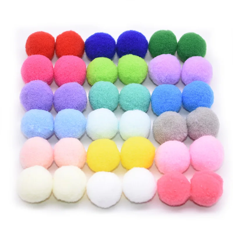 

15mm/20mm/25mm Fluffy Soft Pom Poms Pompoms Ball Handmade Kids Toys DIY Dolls Garment Handmade Material Sewing Craft Supplies