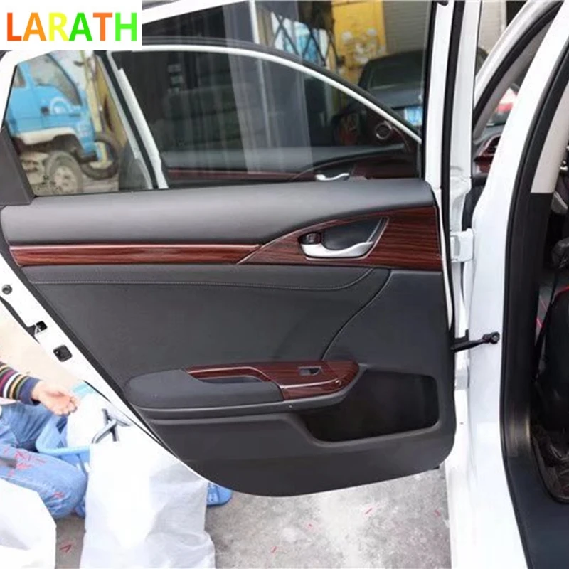 28 шт. для Honda Civic 2016 2017 2018 10 поколения ABS углеродное волокно краска Передняя панель