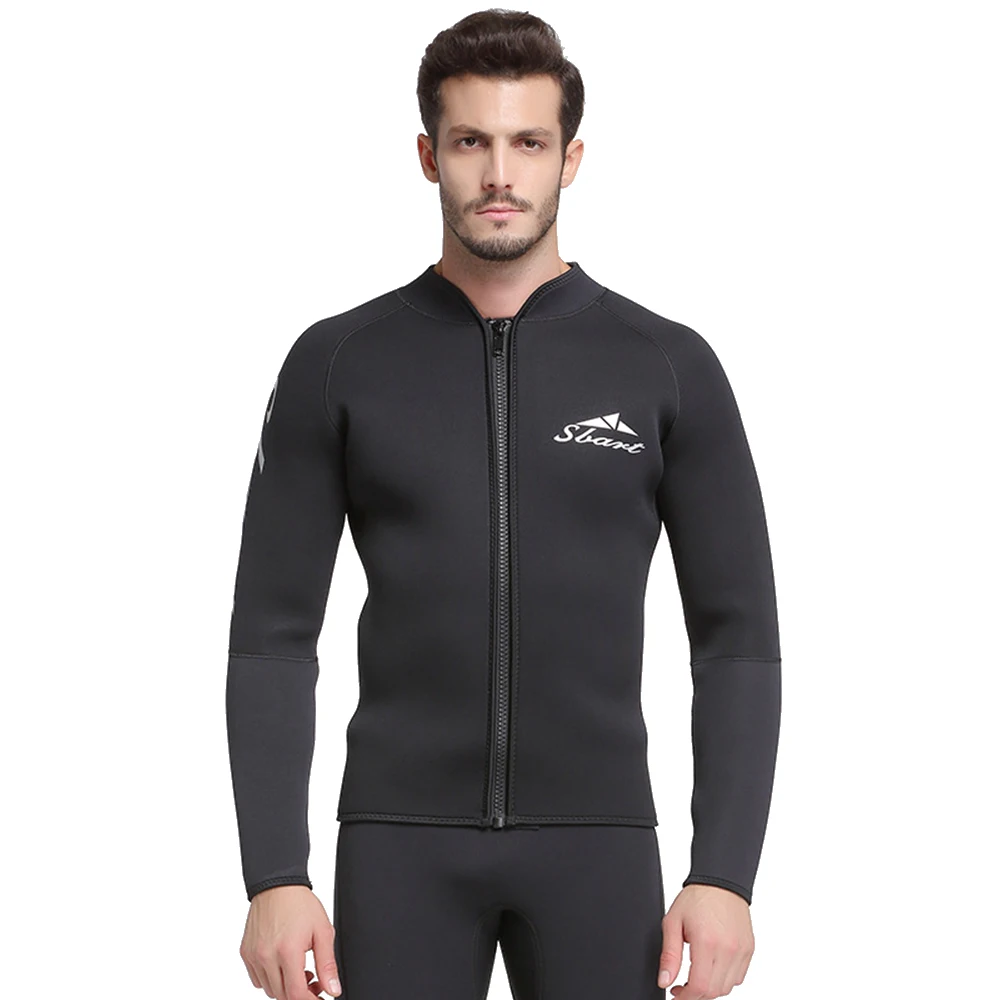 Неопреновый гидрокостюм 5 мм куртка с молнией спереди гидрокостюмы длинным