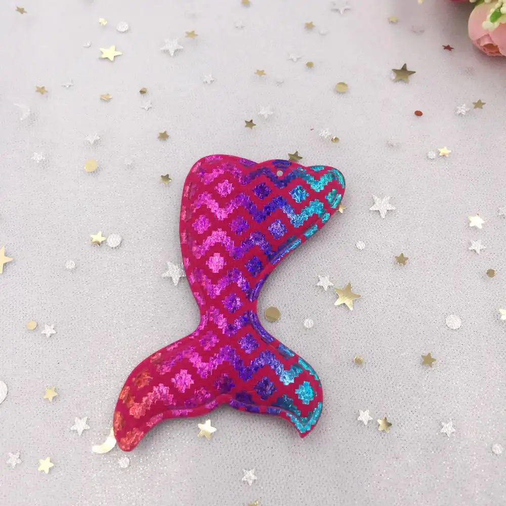 Новинка 4 шт. мягкие радужные волнистые узоры двухсторонние хвост русалки