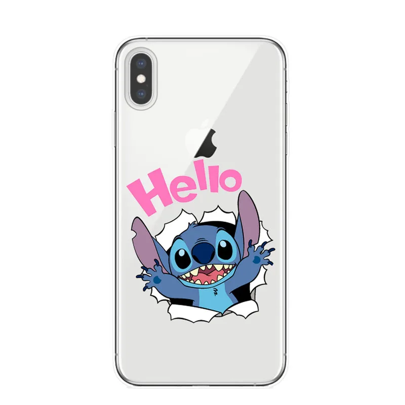 T5973 Чехол для телефона для iPhone 11 Pro XS Max мультяшный стежок чехол Мягкий силиконовый чехол s для iPhone X XR 8 7 6 6S Plus 5S SE чехол - Цвет: T5973