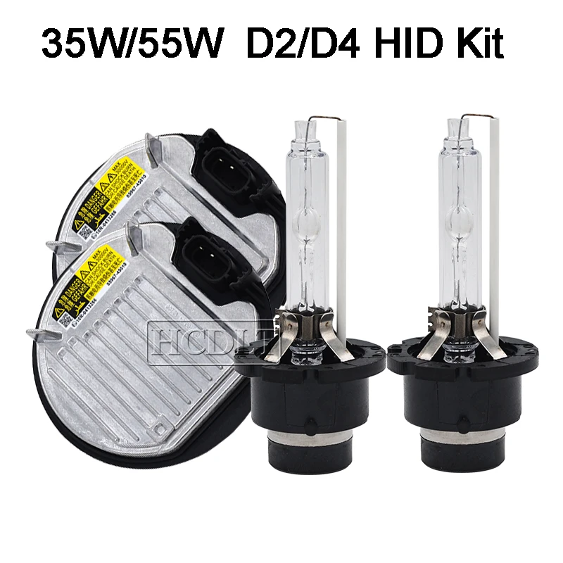 HCDLT 35 Вт ксенон D2S D4S HID комплект фар ксенон D2S D4S HID балласт блок управления 85967-45010 55 Вт D2R D4R комплект ксеноновой лампы