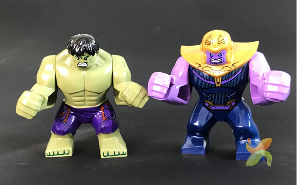 Супергерой Marvel Мстители Бесконечность войны строительные блоки Халк танос Капитан Америка Фигурки Кирпичи игрушки для детей