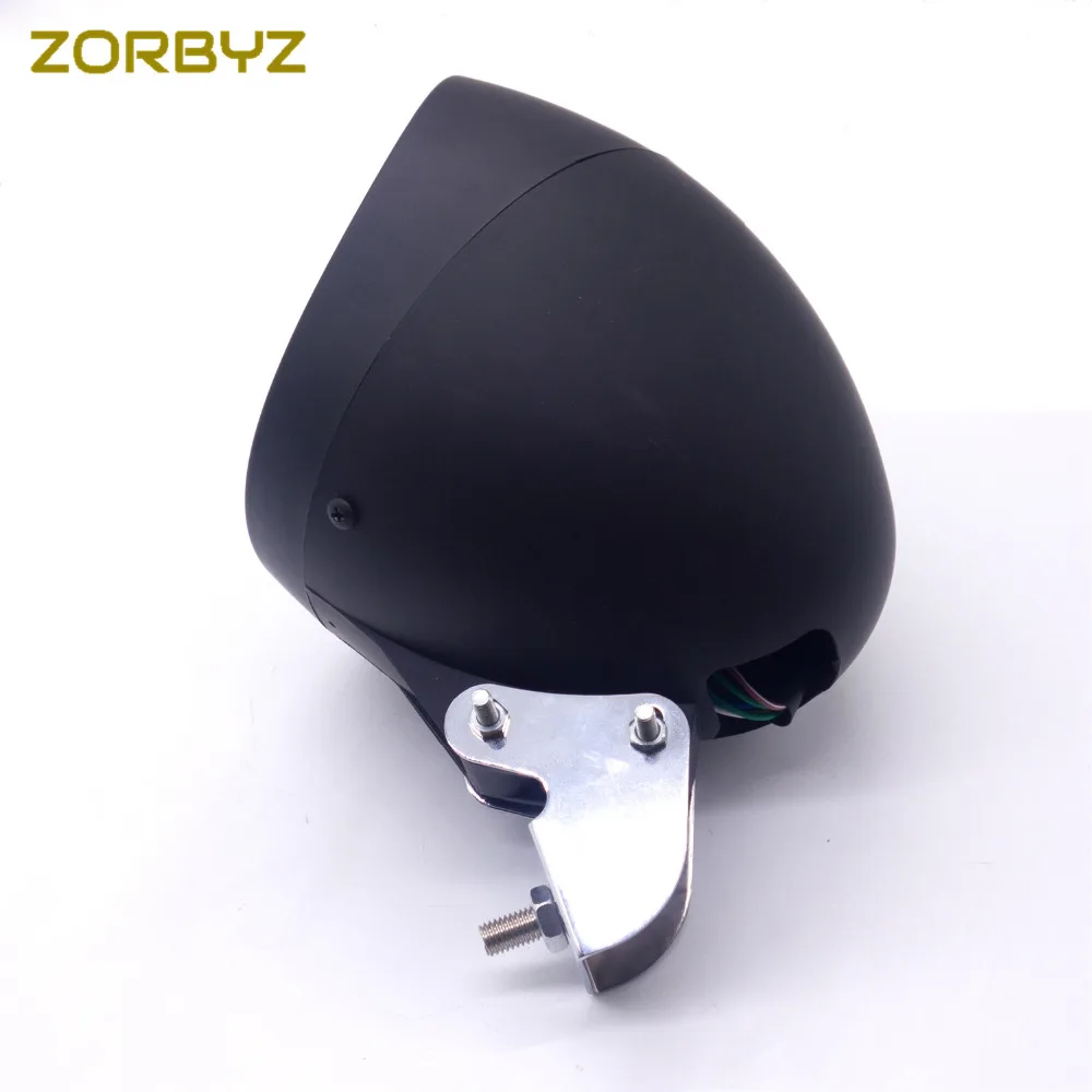 ZORBYZ универсальная черная пуля фара для мотоцикла Harley Honda Yamaha Suzuki|light for|light for headlights
