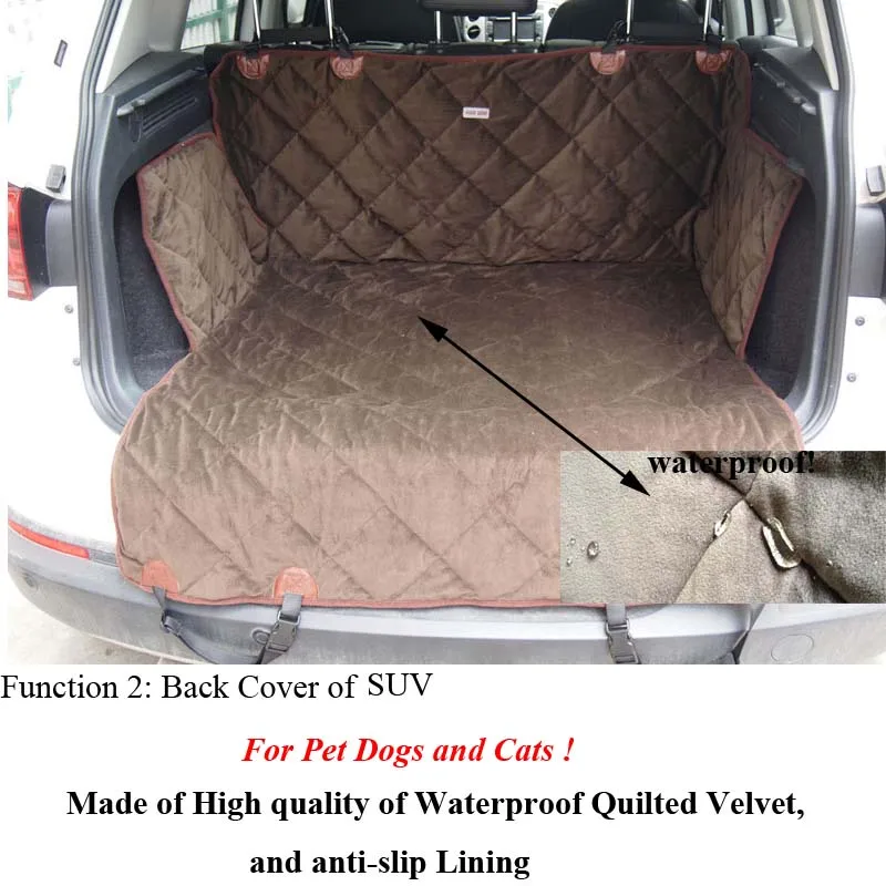 Luxury Dog Car Cover for dog Dual-use Hammock Mat Back Cargo of SUV Pet Transport carrier products | Дом и сад