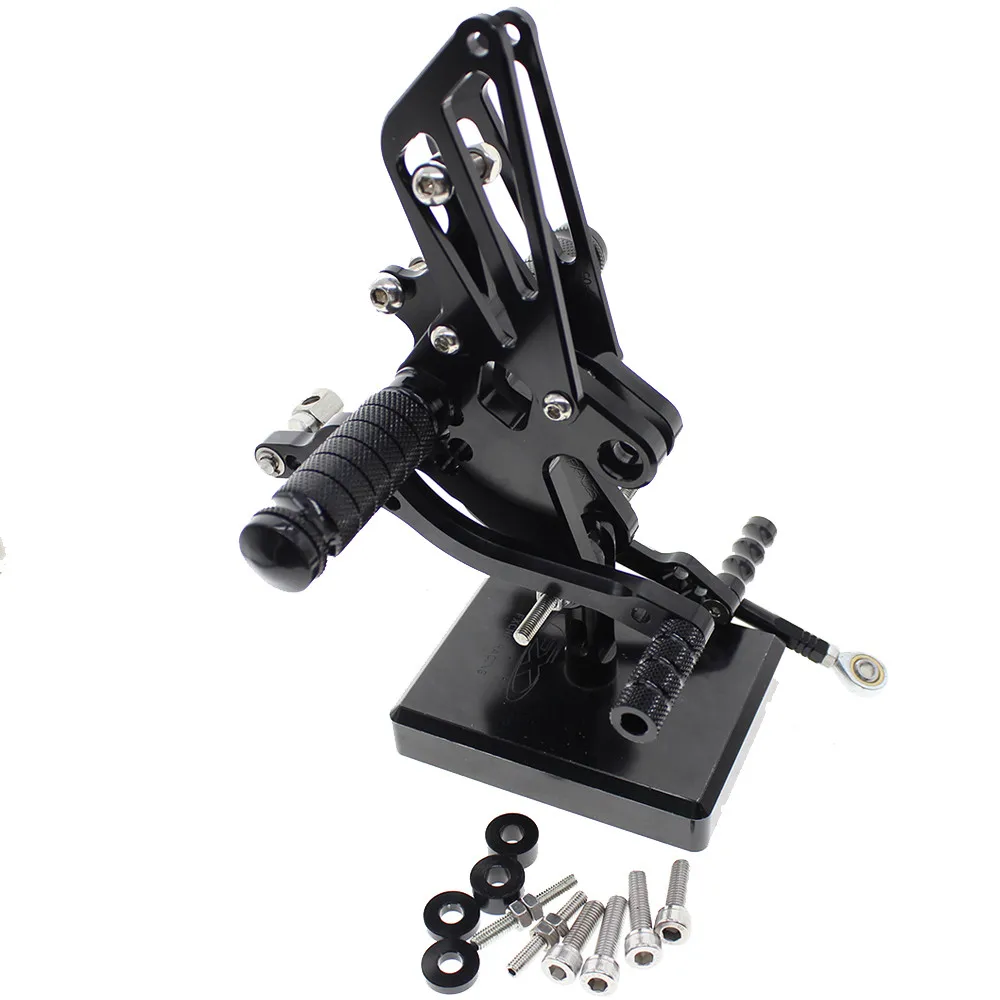 CNC алюминиевый мотоциклетный задний Набор подножки для ног Rearset для Kawasaki Ninja 250 EXC250 Ninja250 2008-2012 2009