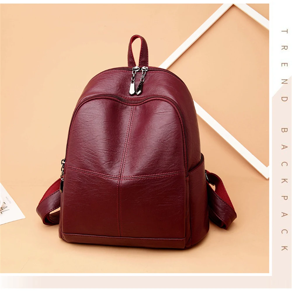 Женский рюкзак для девочек mochila feminina, повседневный женский кожаный рюкзак, женская сумка через плечо, сумка для путешествий