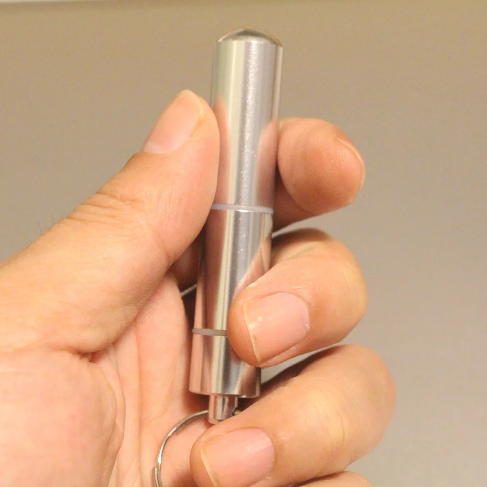 1 шт. алюминиевый сплав металлический Карманный держатель зубочистки с брелком