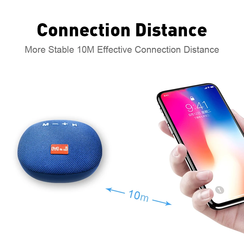 M& J беспроводной портативный Bluetooth динамик Водонепроницаемый мини стерео музыкальная Колонка открытый Handfree громкий динамик Suppot TF/SD карта