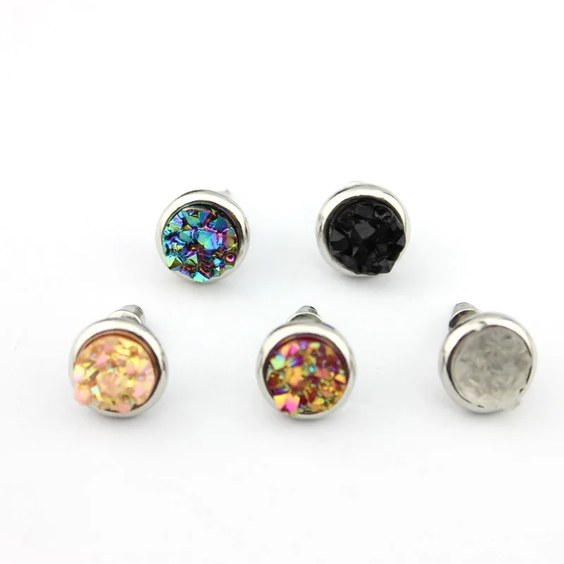 Женские серьги гвоздики с кристаллами 10 мм|earrings for baby girls|earring clipearrings stick |