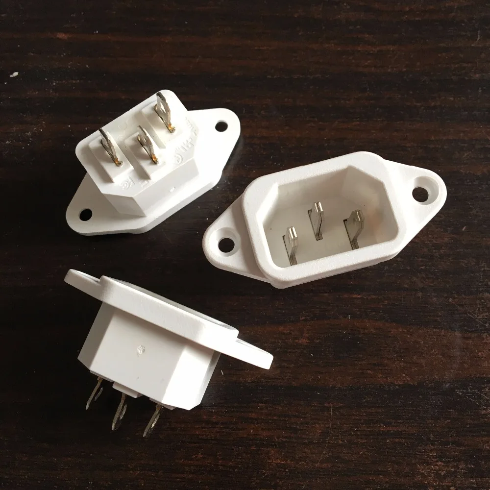 3 шт. 250В 10А 3pins Панель Крепление C14 Разъем питания для рисоварки розетка|connector