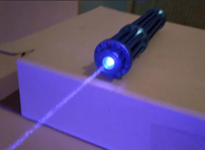 Профессиональный Супер мощный! Синий лазерный указатель 450nm горение матч сухой