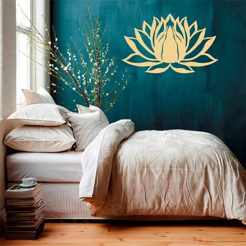 Настенные наклейки Lotus Flower Namaste символ виниловая наклейка фрески Йога Zen богемная