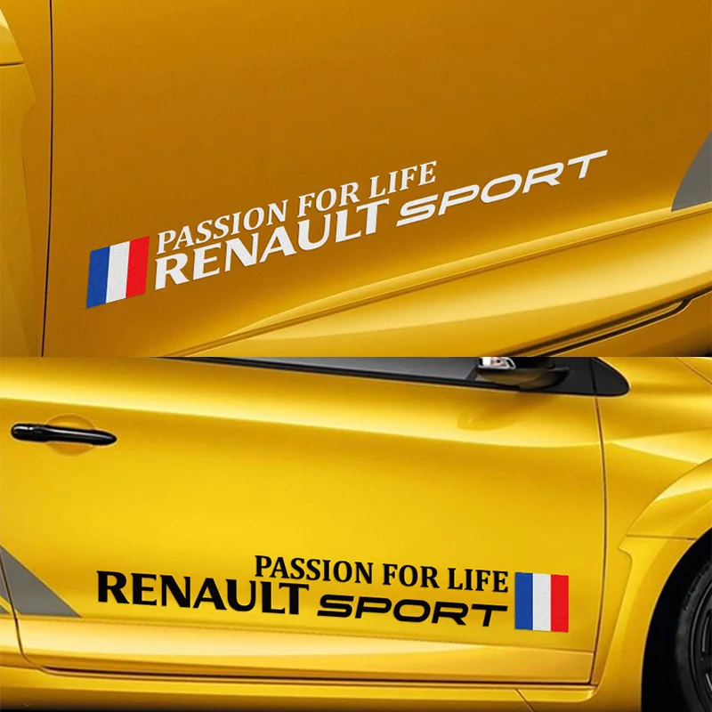 

10 пар, спортивные наклейки на автомобиль RENAULT megane 2 duster logan clio 2 laguna 2 scenic