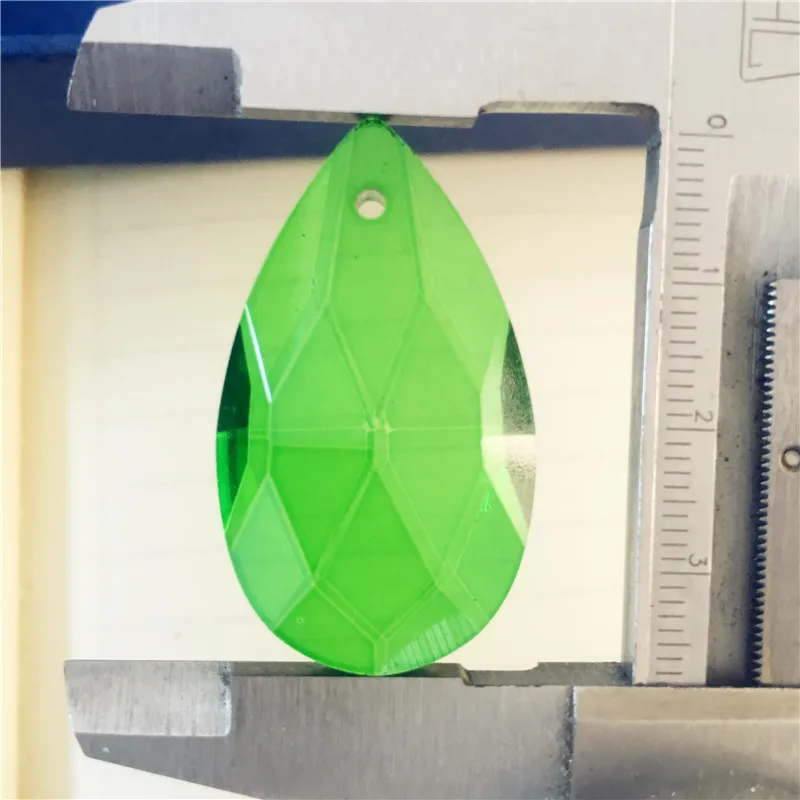 Золотая темно зеленая элегантная хрустальная люстра с призмой 10 шт. 38 мм