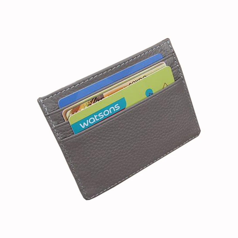 Кожа бизнес карты бумажник тонкий ID кредитной держатель для карт Портмоне