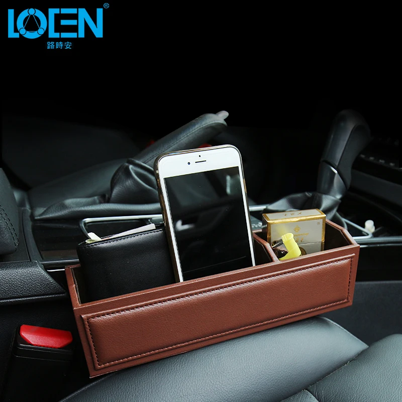 LOEN из искусственной кожи автокресло щелевая коробка для хранения в автомобиле