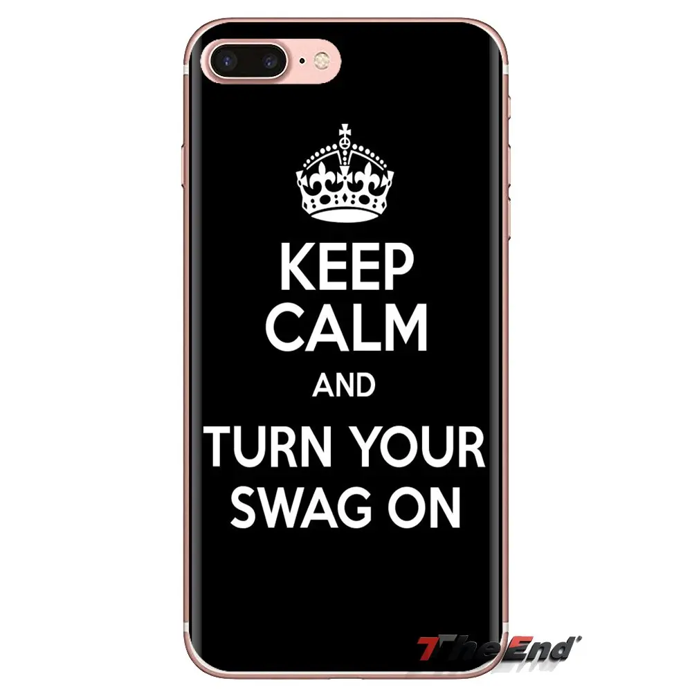 Мягкий прозрачный чехол с принтом Keep Calm and Love для Samsung Galaxy A3 A5 A7 A9 A8 Star A6 Plus 2018 2015 2016